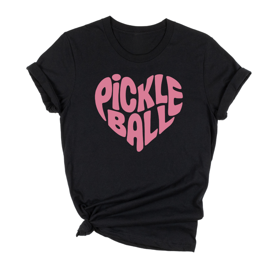 Wavy Heart Pickleball Unisex Tee