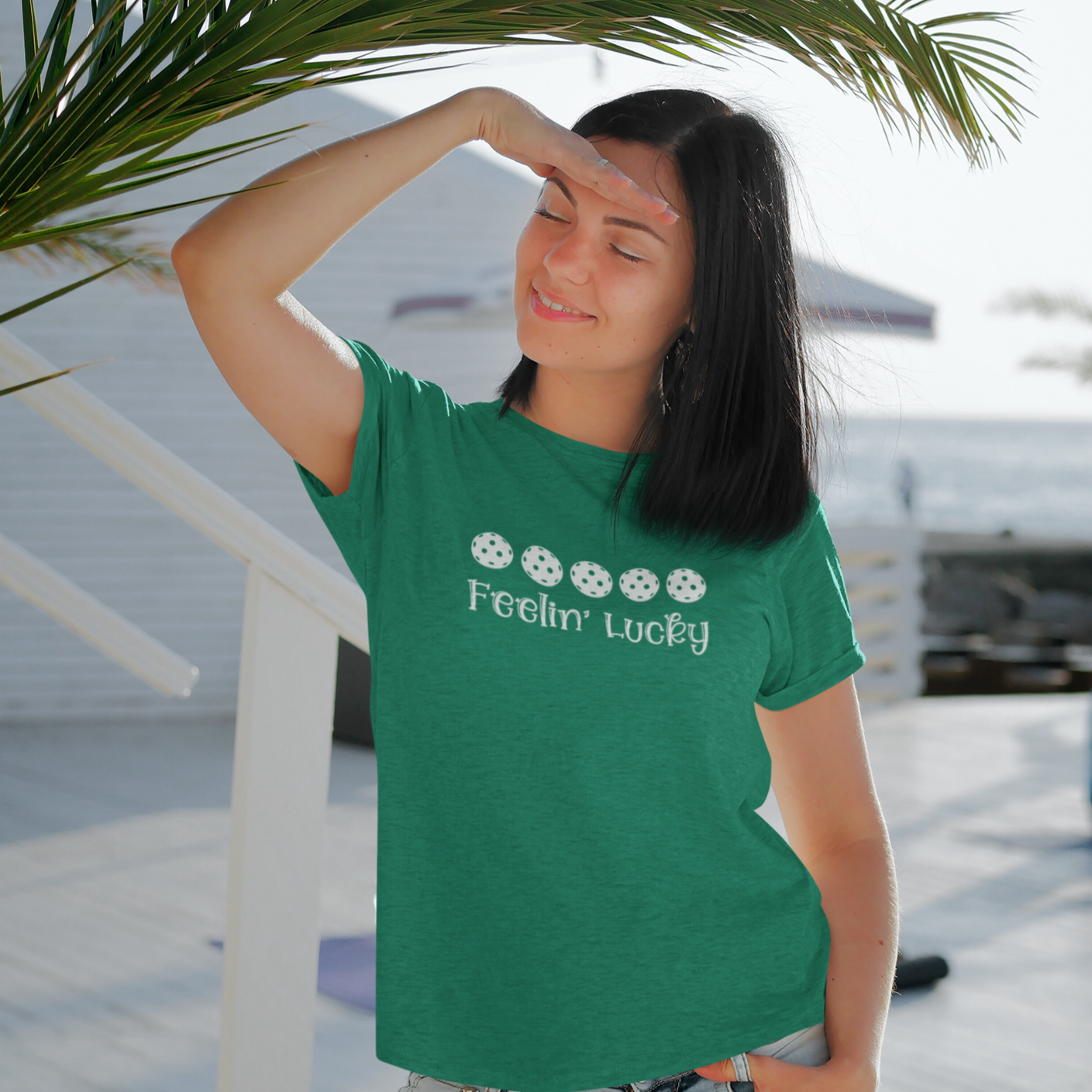 Feelin' Lucky Pickleball Unisex Tee