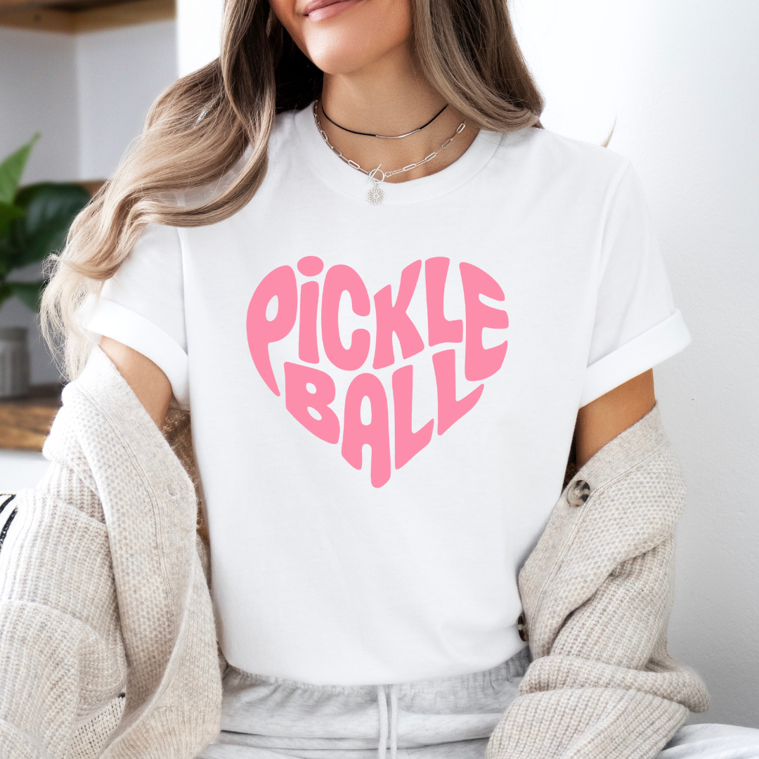 Wavy Heart Pickleball Unisex Tee