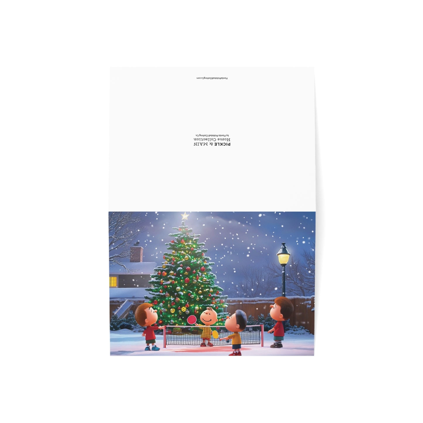 Jolly Volley Christmas Pickleball Holiday Cards