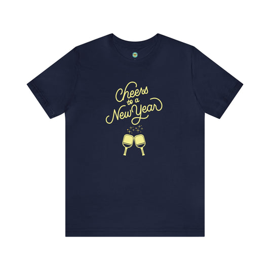 Cheers To A New Year Pickleball Unisex Tee