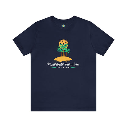 Pickleball Paradise Florida Unisex Tee - White Lettering