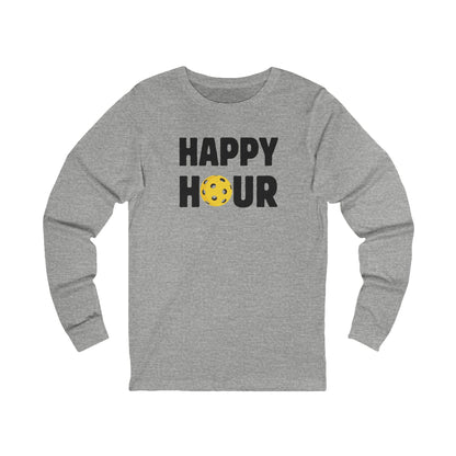 Happy Hour Pickleball Unisex Long Sleeve Tee