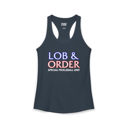Lob & Order Women's Racerback Tank