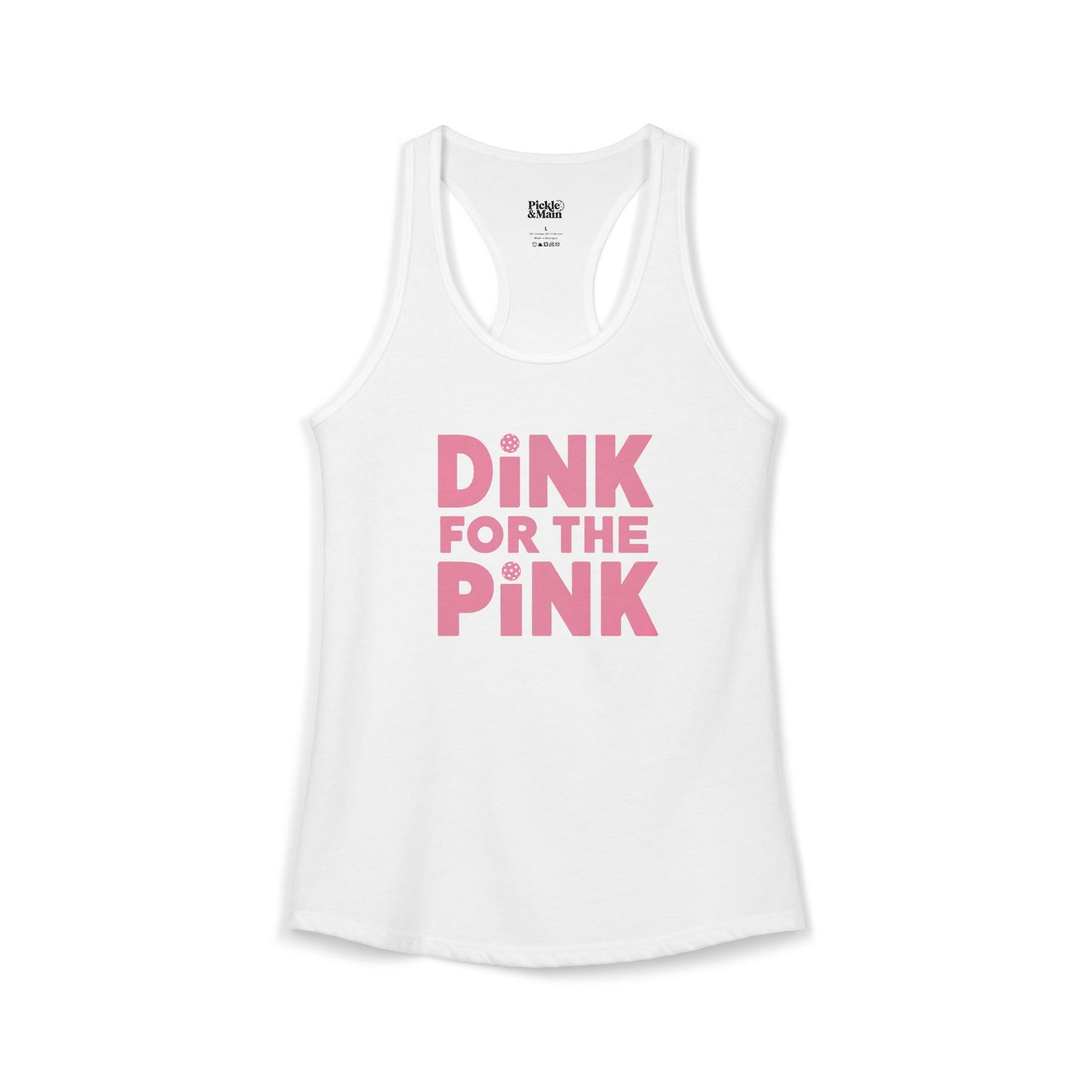 Dink For The Pink Women's Racerback Tank