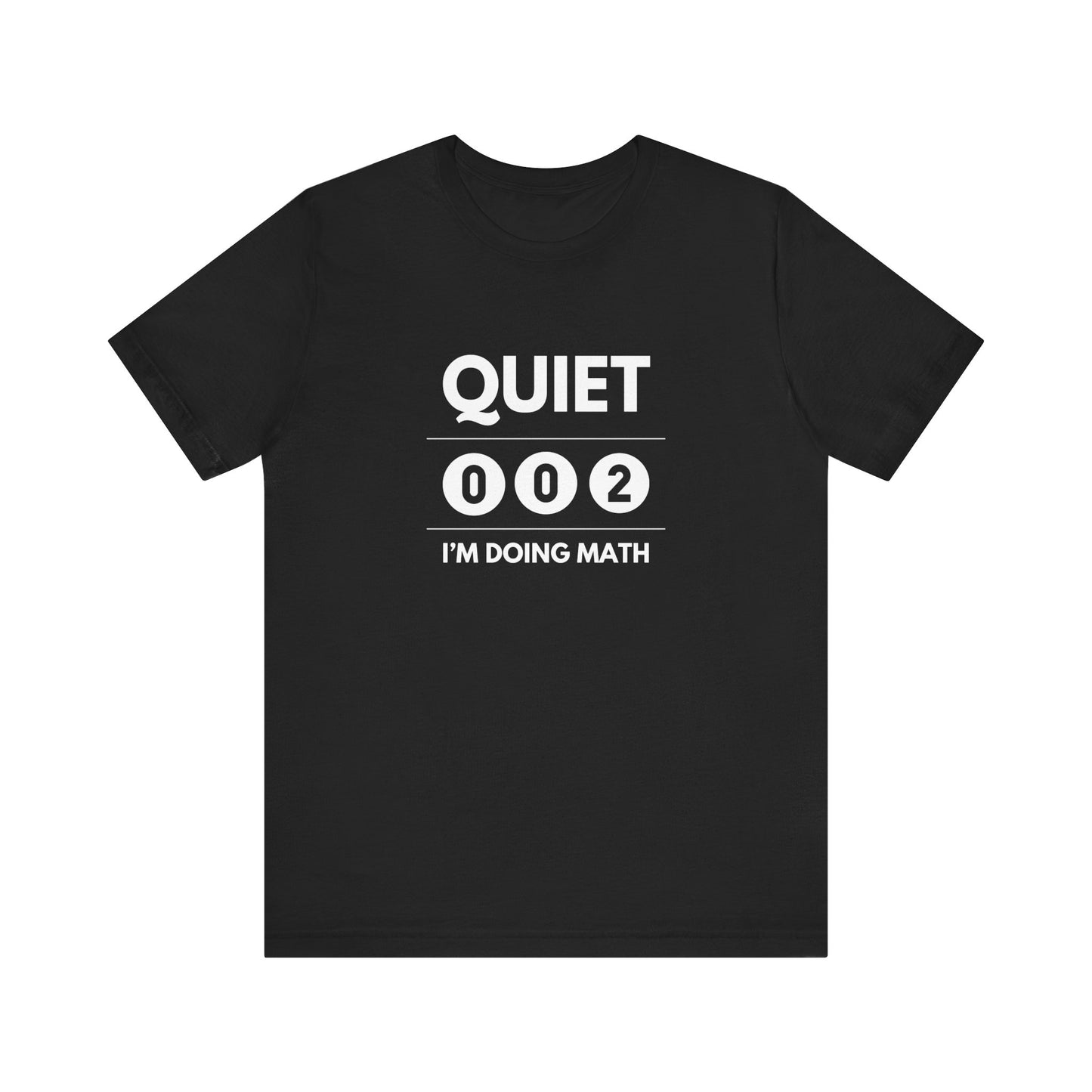Quiet I'm Doing Math Unisex Tee (Express Delivery)