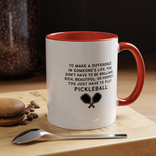Make A Difference Pickleball Mug