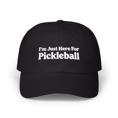 I'm Just Here For Pickleball Embroidered Pickleball Cap