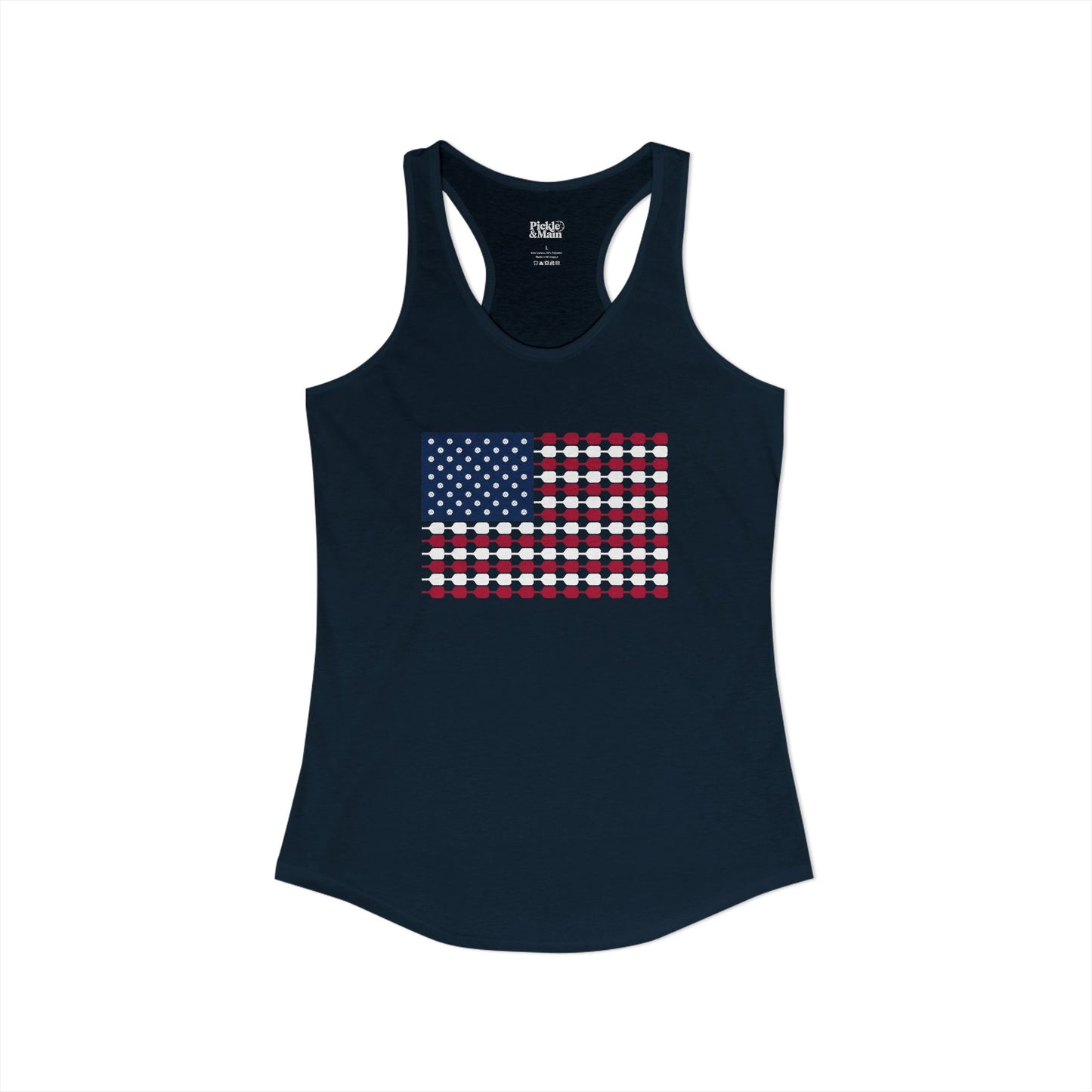 Pickleball Flag Women's Racerback Tank