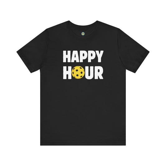 Happy Hour Pickleball Unisex Tee