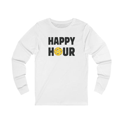 Happy Hour Pickleball Unisex Long Sleeve Tee