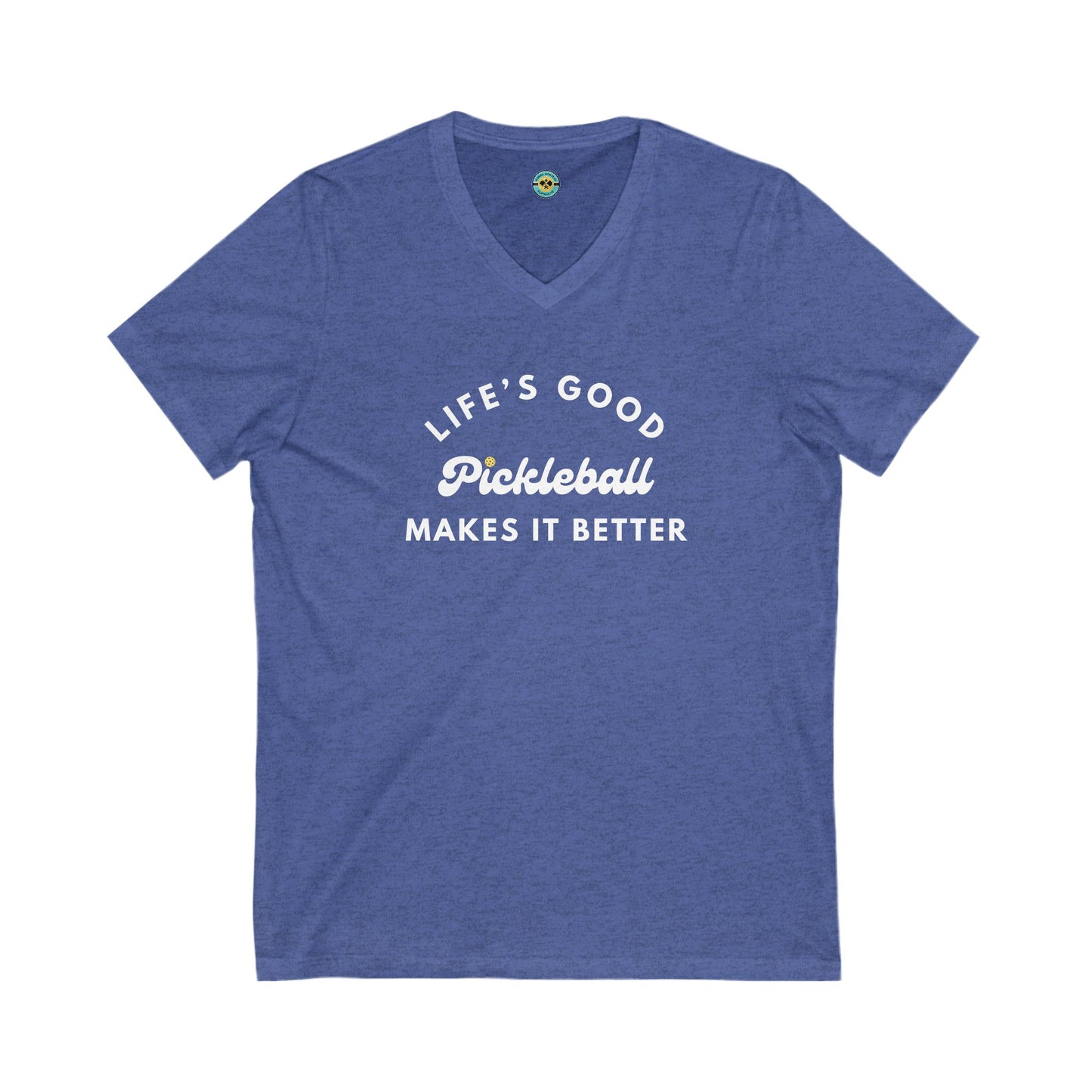 Pickleball Makes It Better Unisex V-neck Tee