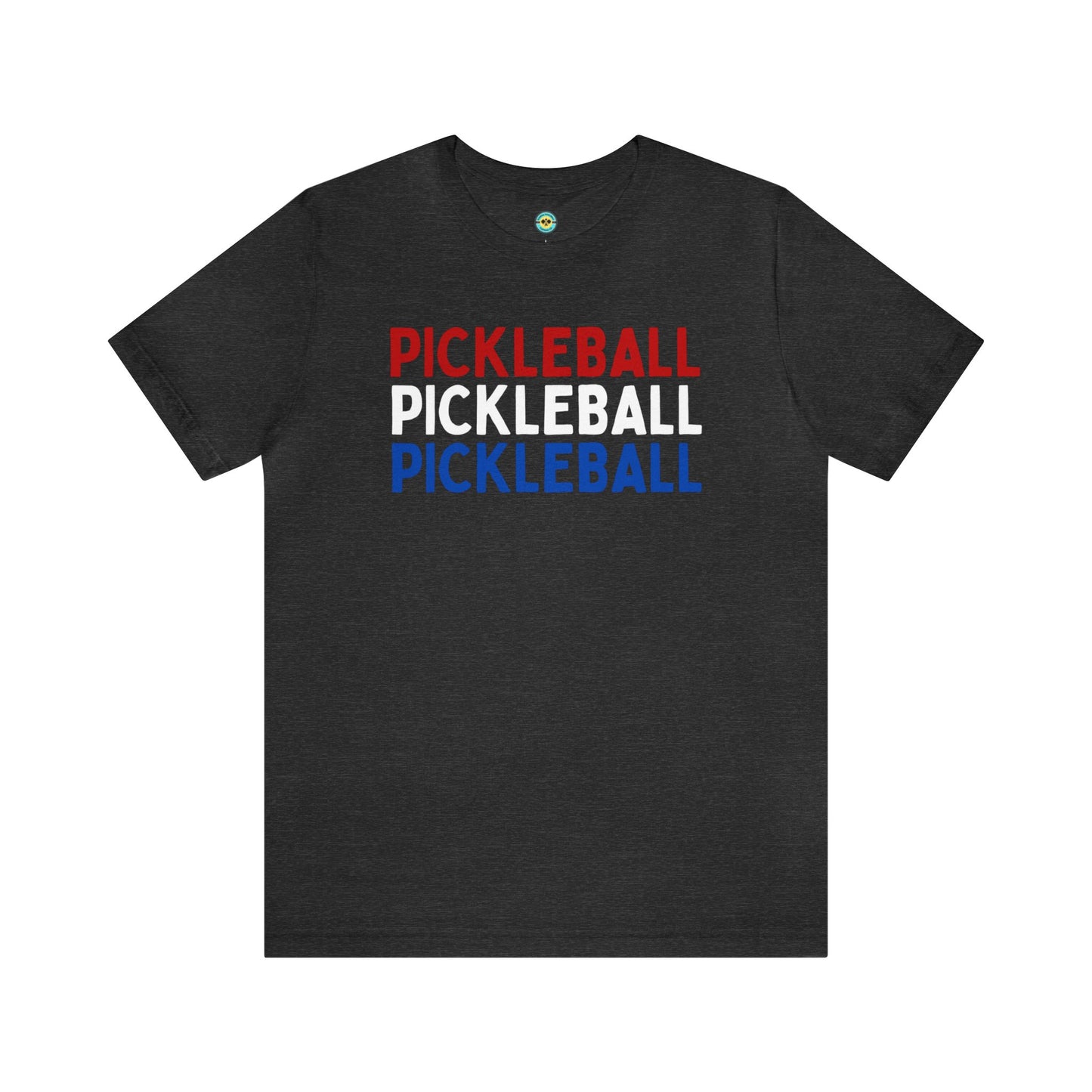 Pickleball Red White Blue Unisex Tee