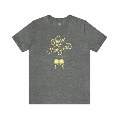 Cheers To A New Year Pickleball Unisex Tee