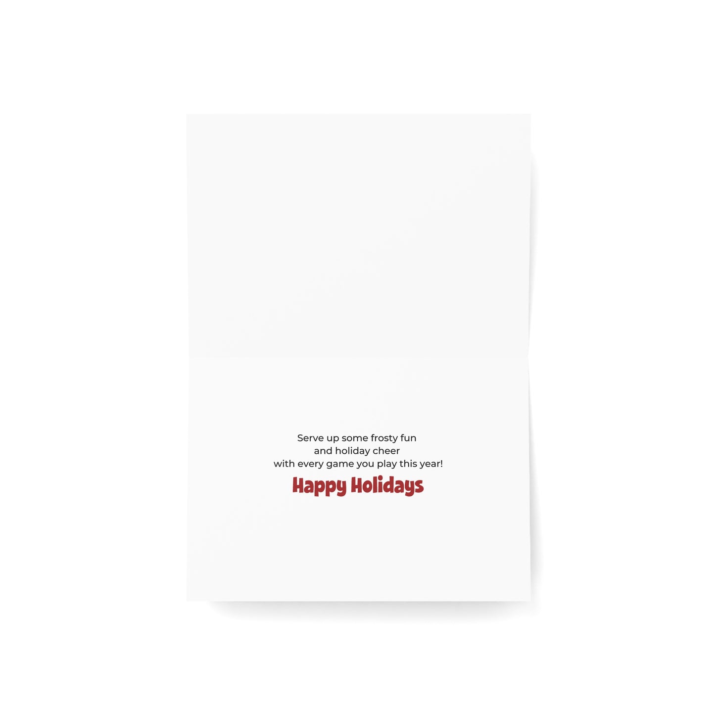 Pickleball Snowman Holiday Cards