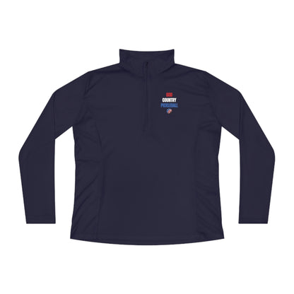 God Country Pickleball Ladies Quarter-Zip Pullover