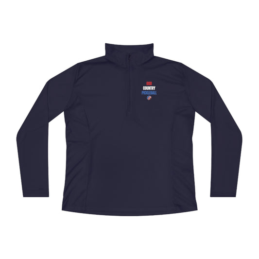 God Country Pickleball Ladies Quarter-Zip Pullover