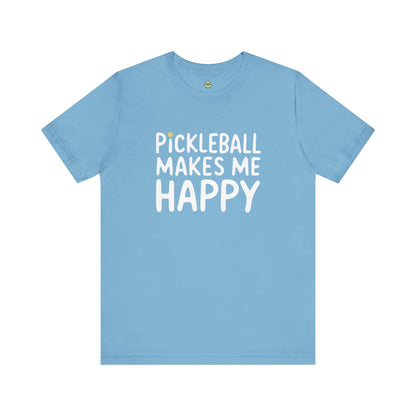 Pickleball Makes Me Happy Unisex Tee