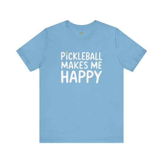 Pickleball Makes Me Happy Unisex Tee