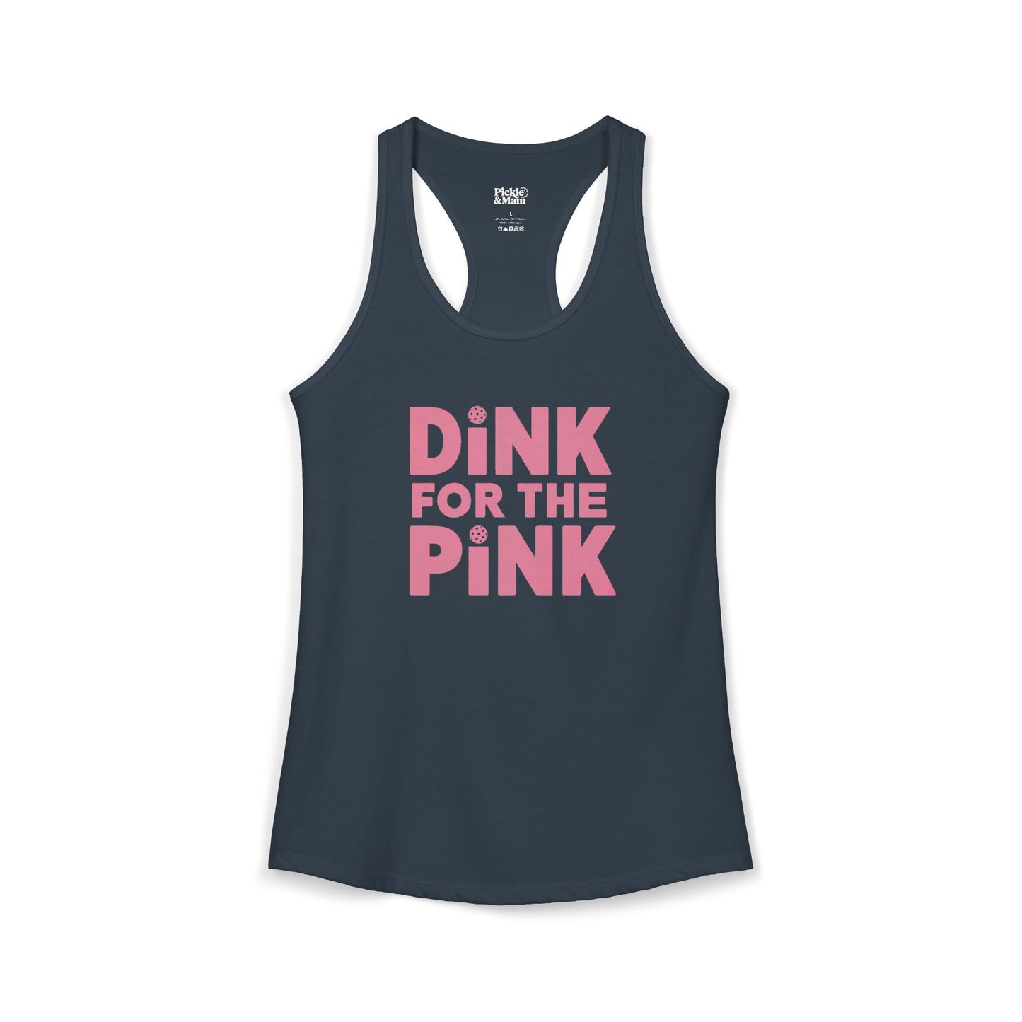 Dink For The Pink Women's Racerback Tank