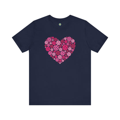 Pickleball Pink Heart Unisex Tee