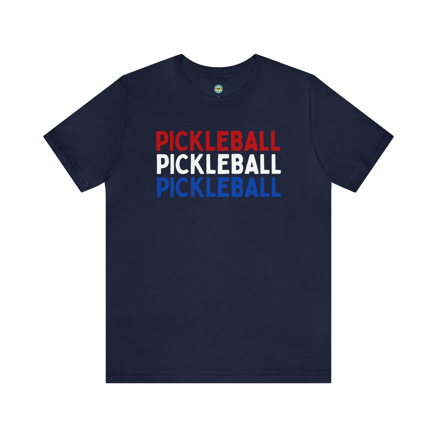 Pickleball Red White Blue Unisex Tee