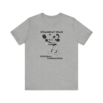 Steamboat Willie Pickleball Pandemonium Unisex Tee (Express Delivery)