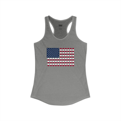 Pickleball Flag Women's Racerback Tank