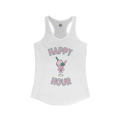 Happy Hour Cocktail Pickleball Women's Racerback Tank