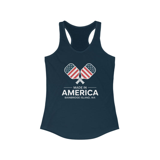 Made In America Pickleball Women's Racerback Tank
