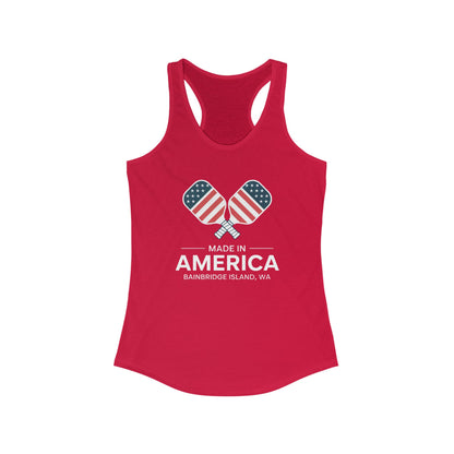 Made In America Pickleball Women's Racerback Tank