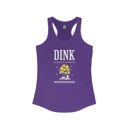 Dink Stay Out Of The Kitchen Women's Racerback Tank
