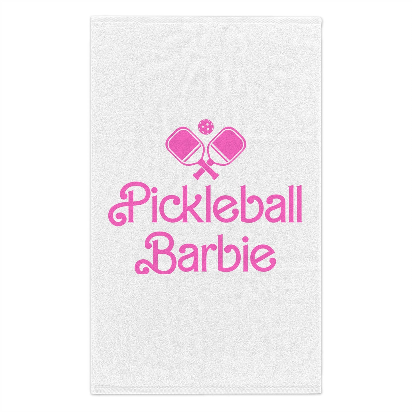 Pickleball Barbie Sport Towel - White