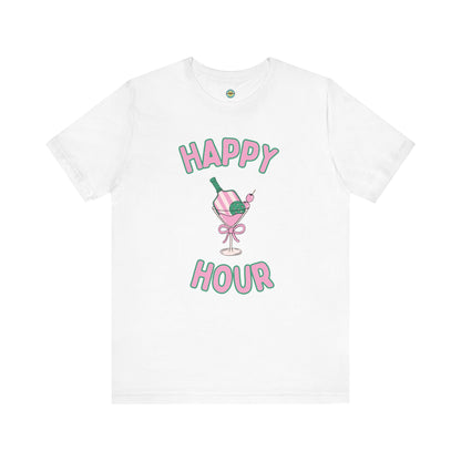 Happy Hour Cocktail Pickleball Unisex Tee
