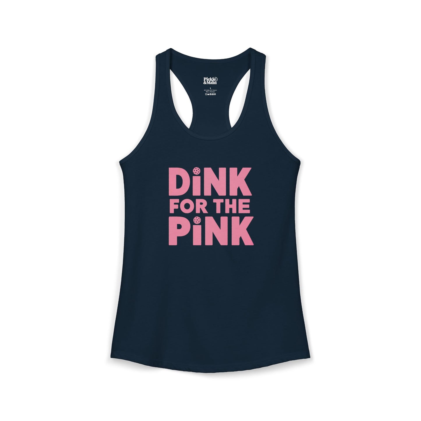 Dink For The Pink Women's Racerback Tank
