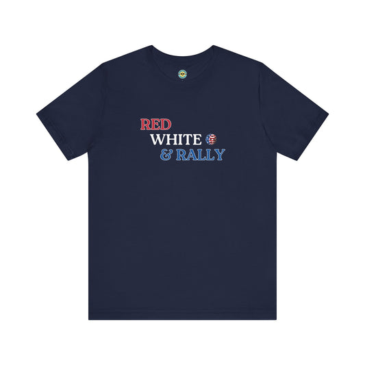 Red White & Rally Pickleball Unisex Tee