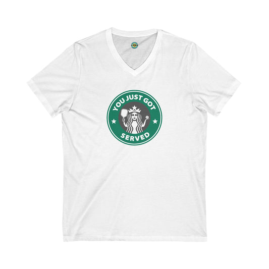 You Just Got Served Unisex V-neck Tee