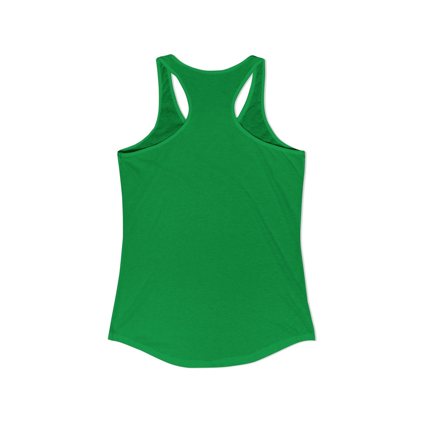 Pickleball Shamrock Smiley Face Women's Racerback Tank