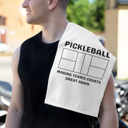 Pickleball Making Tennis Courts Great Again Sport Towel