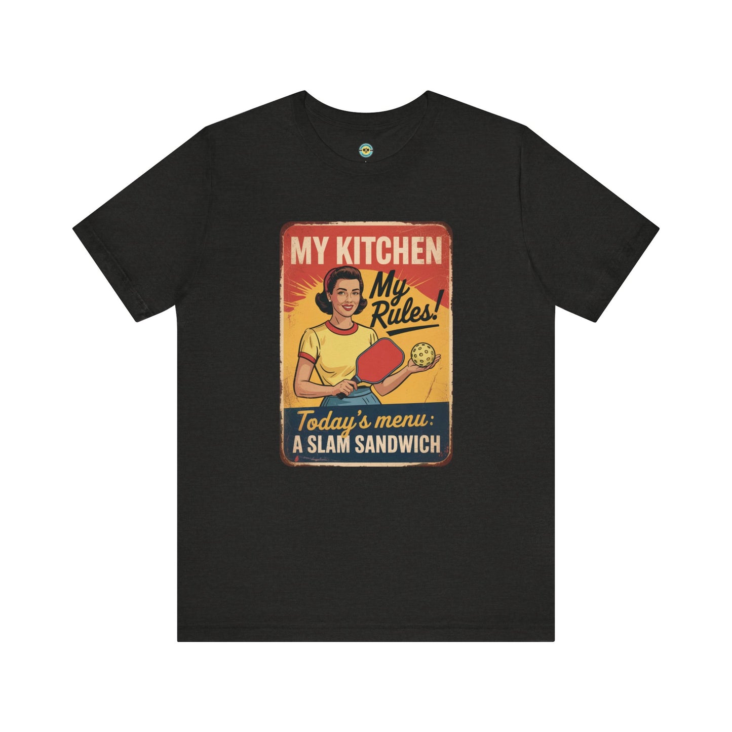 Slam Sandwich Retro Pickleball Unisex Tee