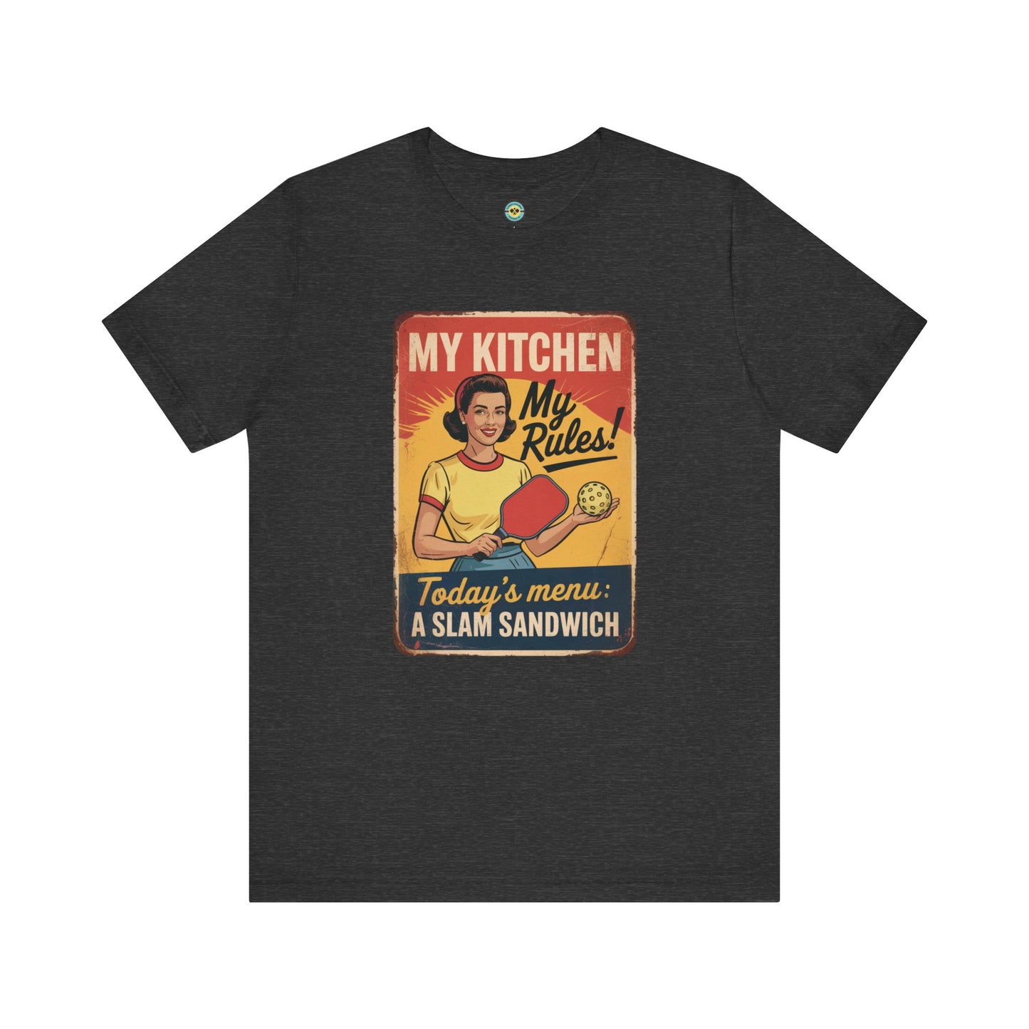 Slam Sandwich Retro Pickleball Unisex Tee