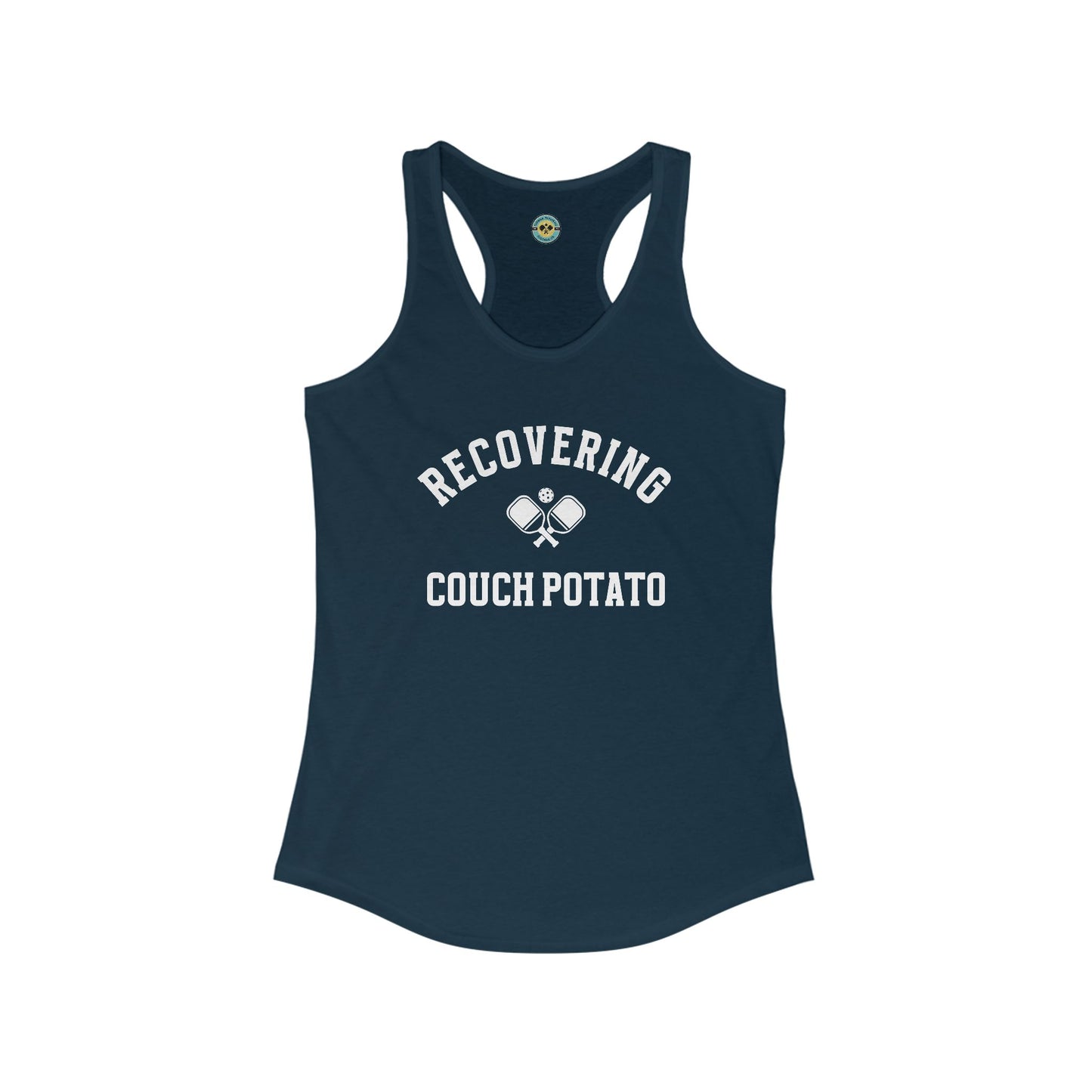 Recovering Couch Potato Women's Racerback Tank