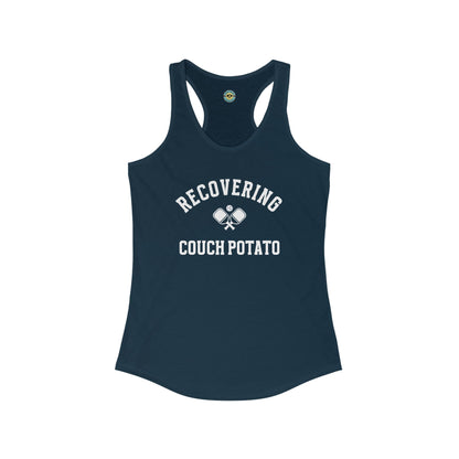 Recovering Couch Potato Women's Racerback Tank