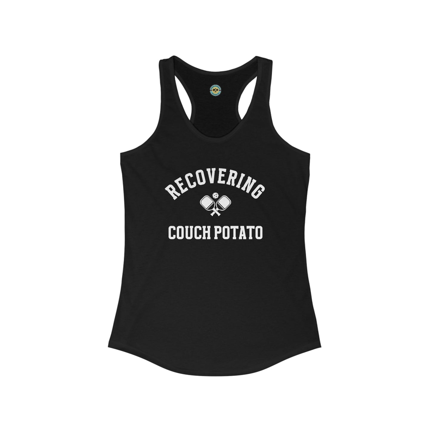 Recovering Couch Potato Women's Racerback Tank