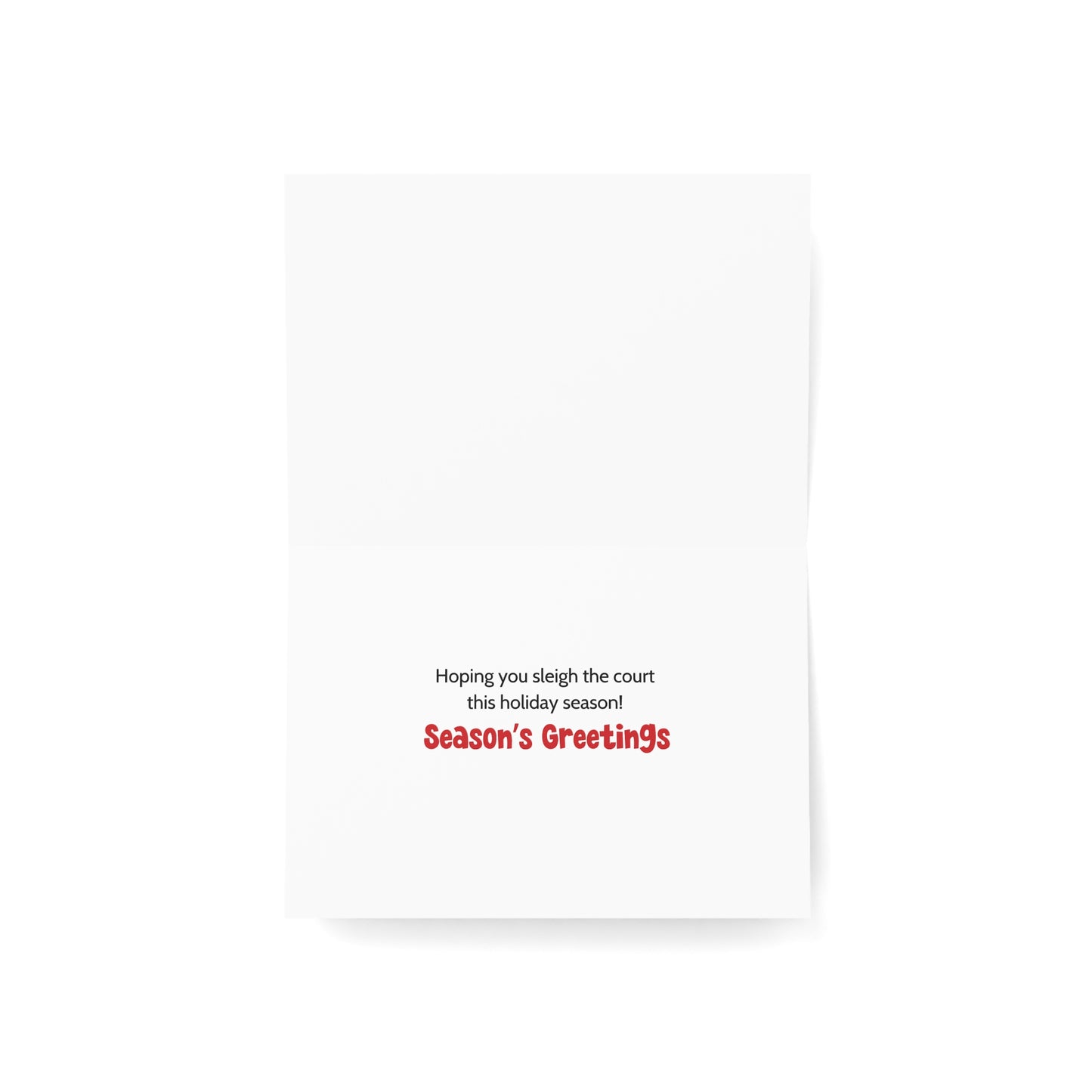 Pickleball Snow Tournament Holiday Cards