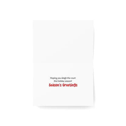 Pickleball Snow Tournament Holiday Cards