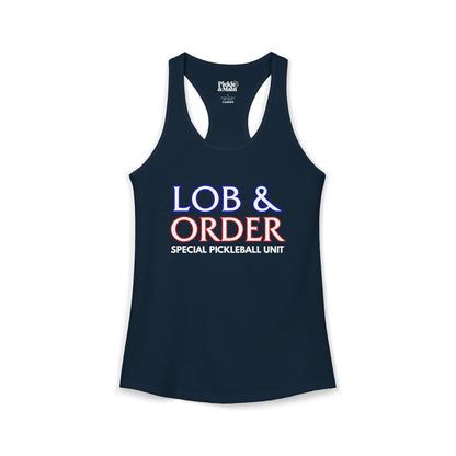 Lob & Order Women's Racerback Tank