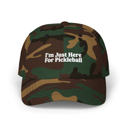 I'm Just Here For Pickleball Embroidered Pickleball Cap