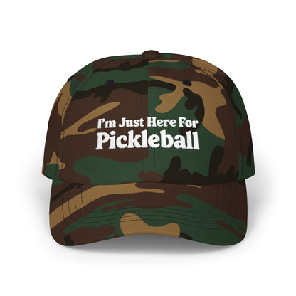 I'm Just Here For Pickleball Embroidered Pickleball Cap