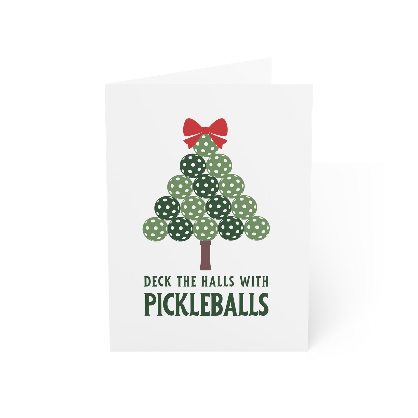 Deck The Halls With Pickleballs Holiday Cards
